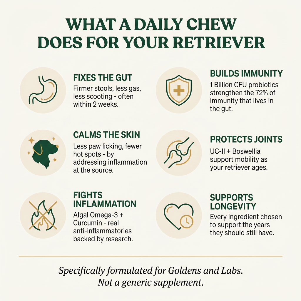 Golden and Labrador Retriever Longevity Chews